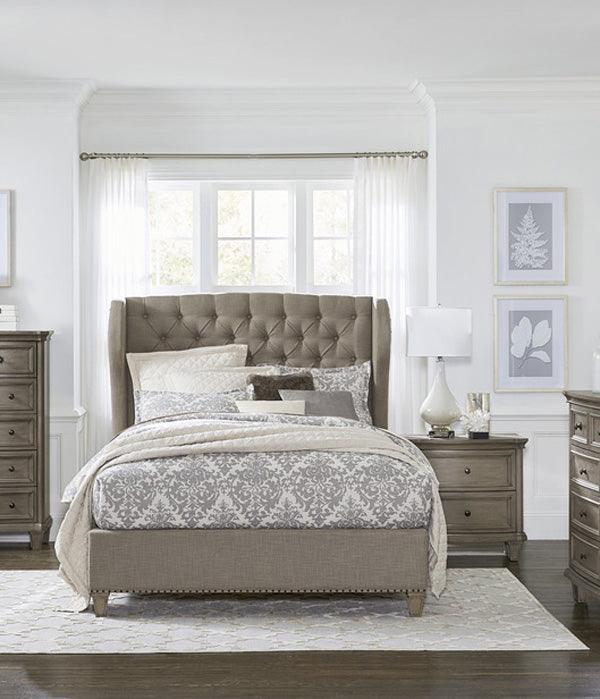 Vermillion 3 Piece Eastern King Bedroom Set In Gray Cashmere 5442K-1Ek-3Set | Homelegance