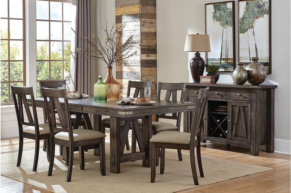Mattawa 7 Piece Dining Room Set In Brown 5518-78-7Set | Homelegance