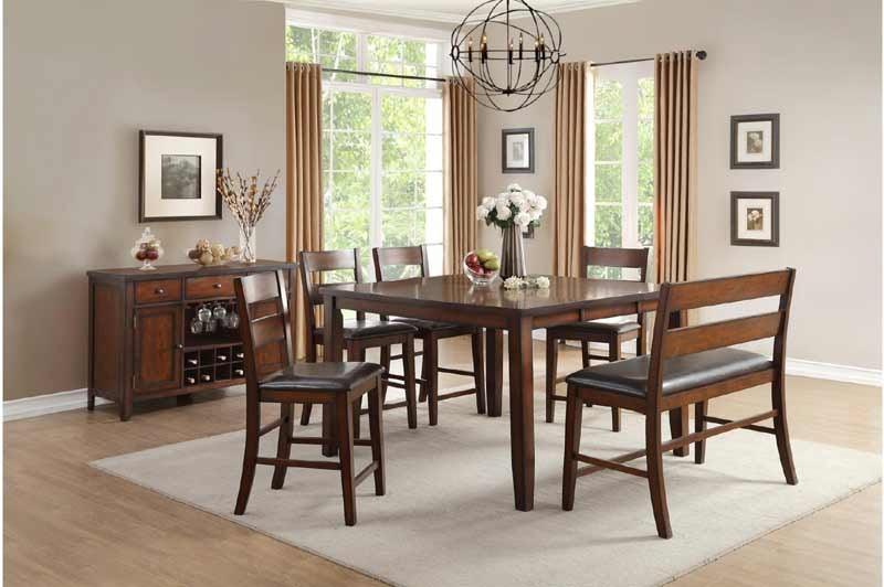 Mantello 6 Piece Counter Height Set 5547-36-6Set | Homelegance