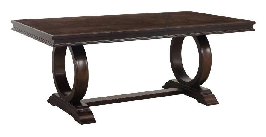 Oratorio Cherry Extendable Trestle Dining Table 5562-96 | Homelegance