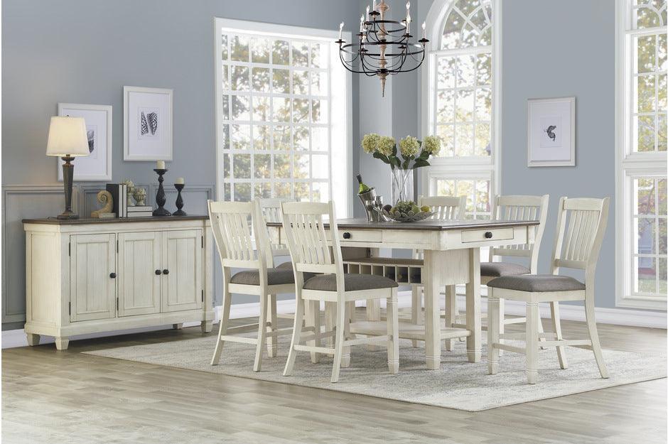 Granby 7 Piece Dining Room Set In Antique Gray 5627Nw-36-7Set | Homelegance