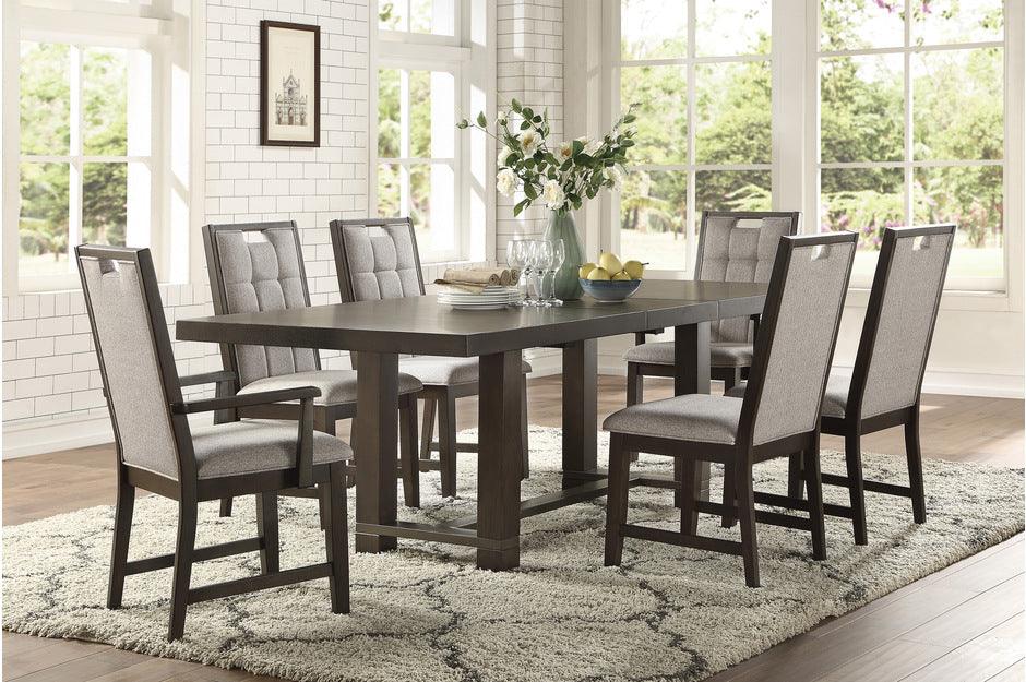 Rathdrum 7 Piece Dining Room Set In Dark Oak 5654-92-7Set | Homelegance