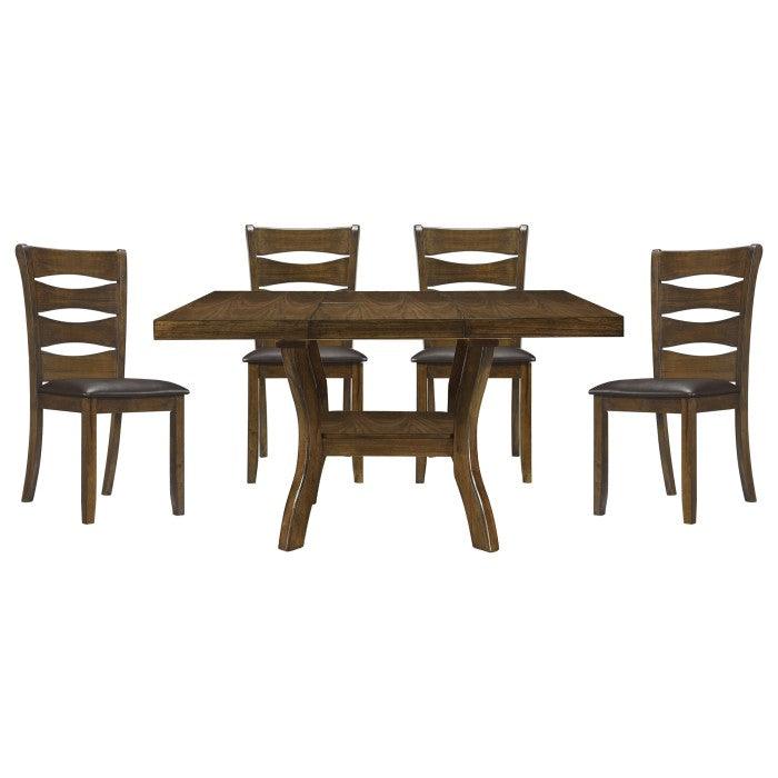 Darla 5 Piece Dining Room Set In Brown 5712-54*5-5Set | Homelegance