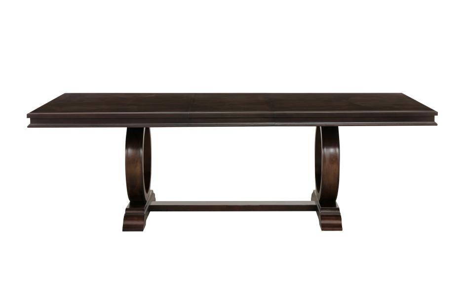 Oratorio Cherry Extendable Trestle Dining Table 5562-96 | Homelegance