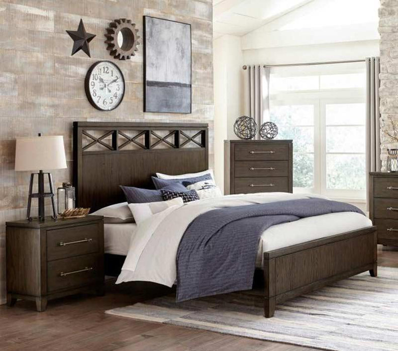 Griggs 3 Piece Eastern King Bed Set In Dark Brown 1669K-1Ek-3Set | Homelegance