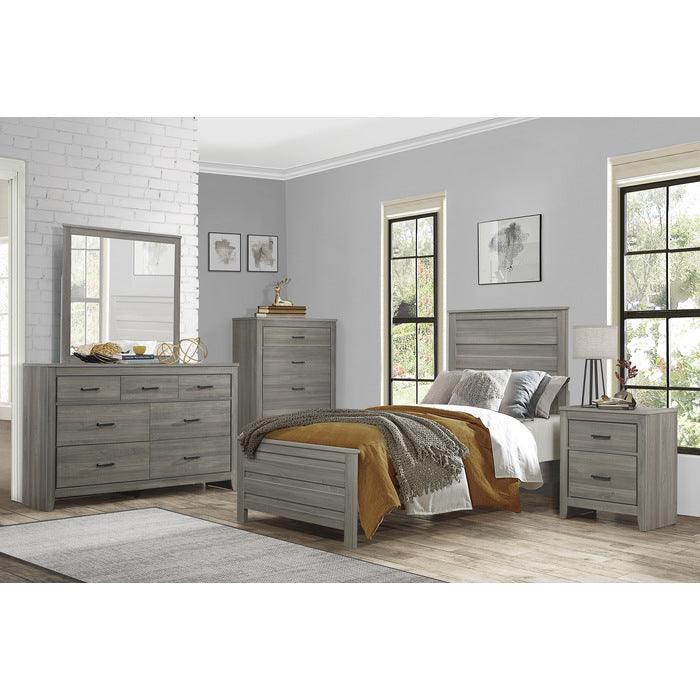 Waldorf 5 Piece Queen Bedroom Set In Dark Gray 1902-1-5Set | Homelegance