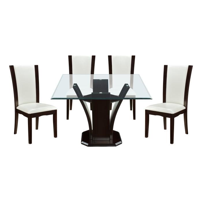 Daisy 5 Piece Dining Room Set In Espresso 710-54Sq*5Ws | Homelegance