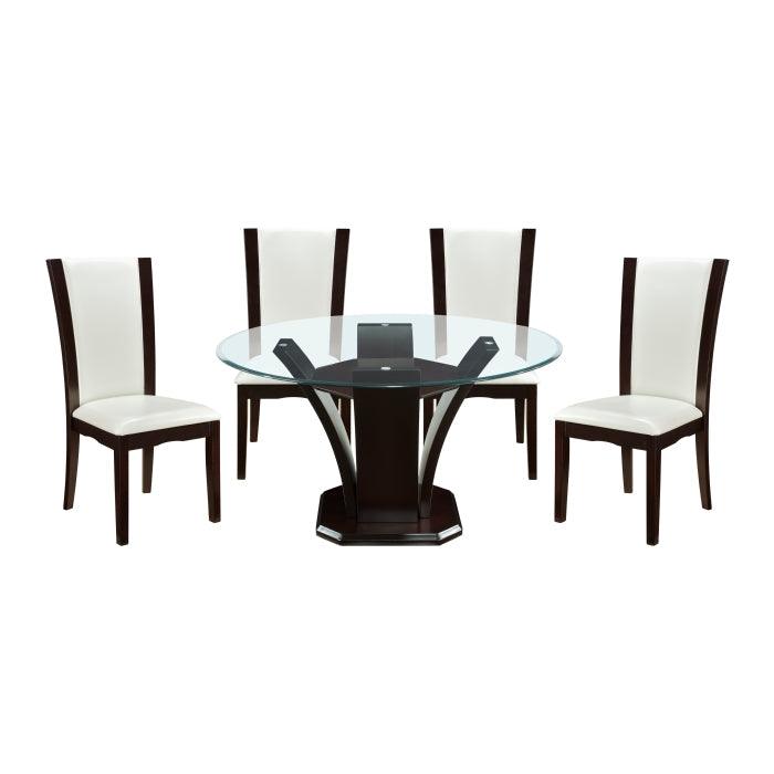 Daisy 5 Piece Dining Room Set In Espresso 710-54*5Ws | Homelegance