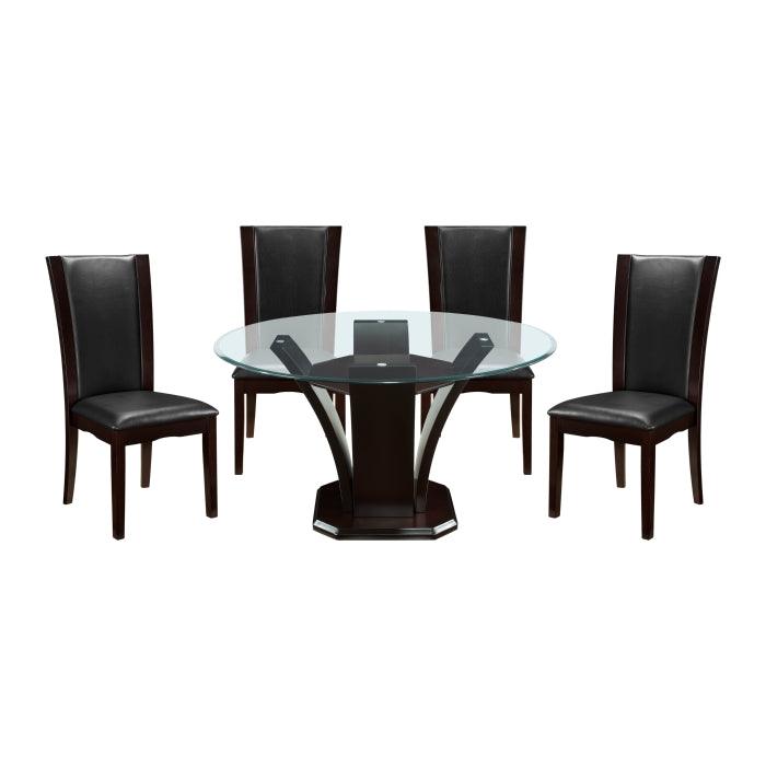 Daisy 5 Piece Dining Room Set In Espresso 710-54*5S | Homelegance