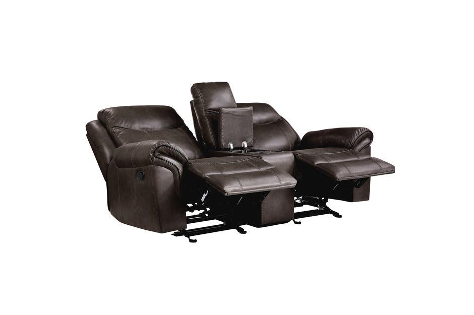 Aram 3 Piece Double Reclining Living Room Set 8206Brw-3Set | Homelegance