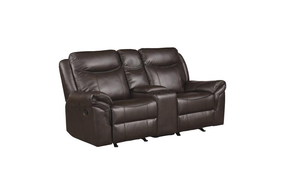 Aram 3 Piece Double Reclining Living Room Set 8206Brw-3Set | Homelegance