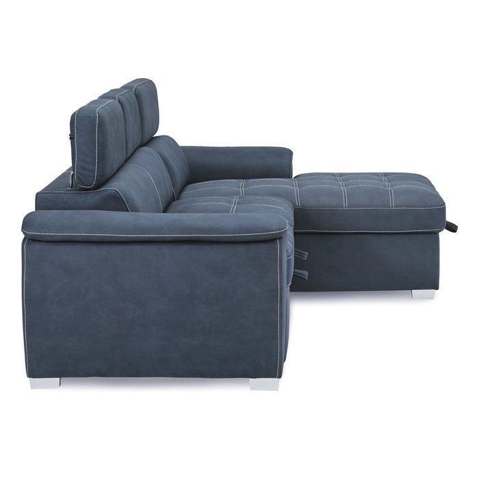 Ferriday Blue Sectional 8228Bu | Homelegance