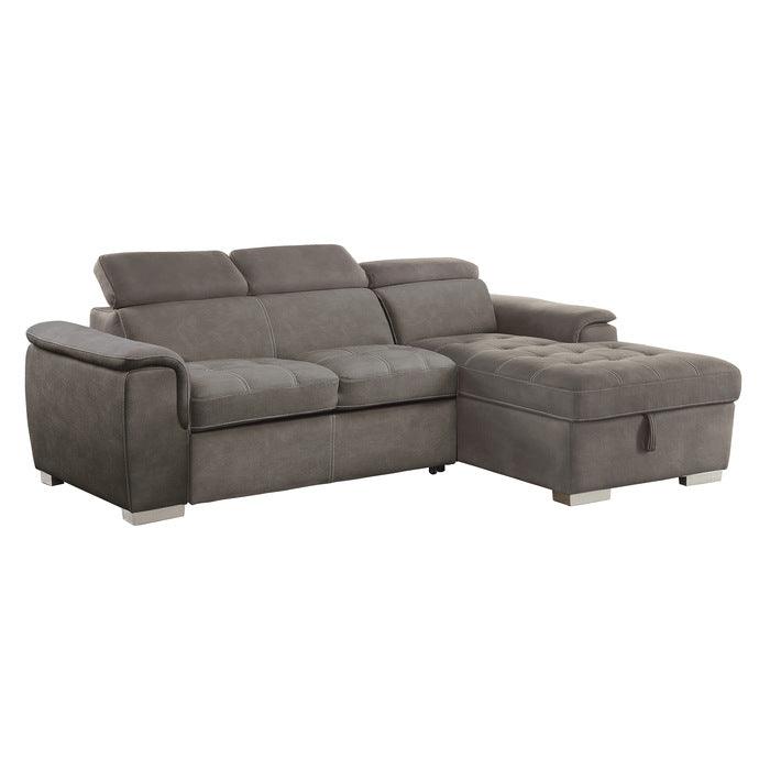 Ferriday Taupe Sectional 8228Tp | Homelegance