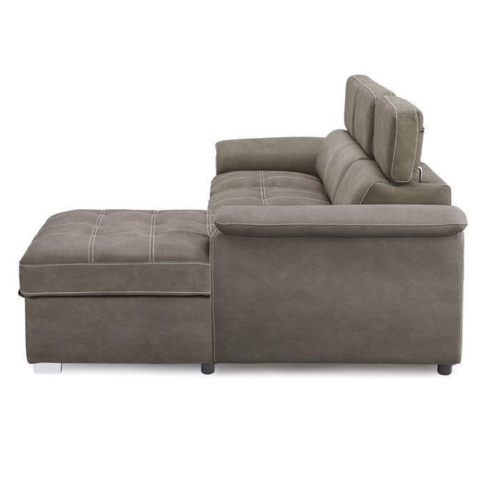 Ferriday Taupe Sectional 8228Tp | Homelegance