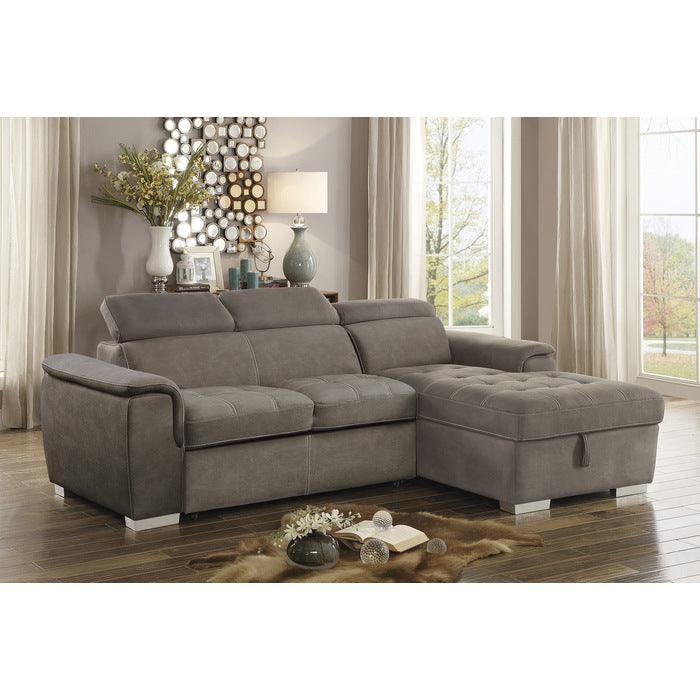 Ferriday Taupe Sectional 8228Tp | Homelegance