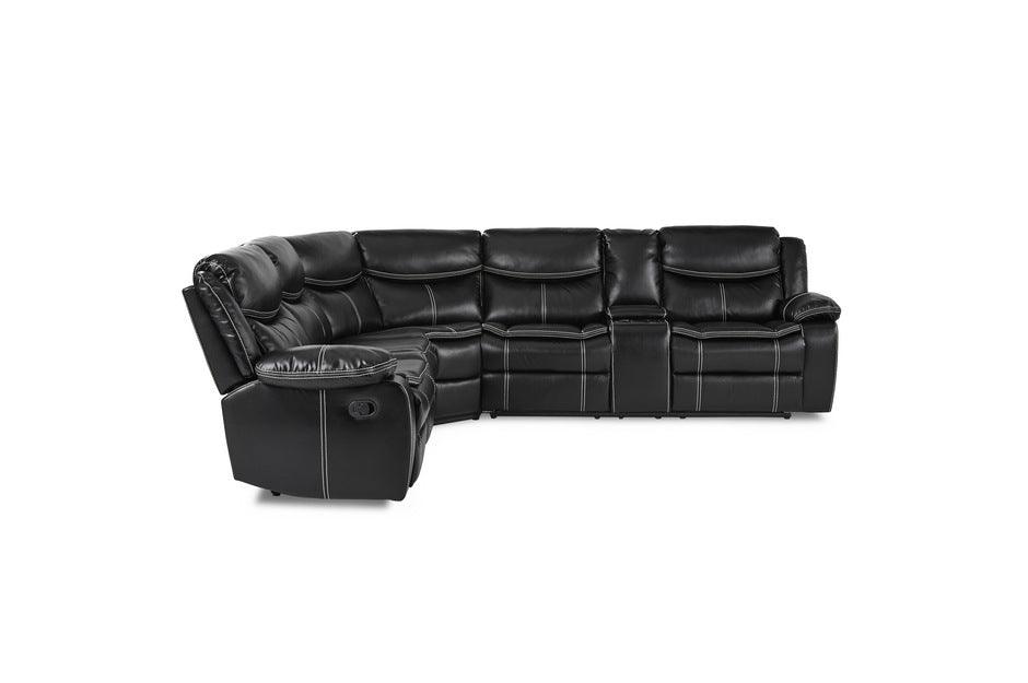 Bastrop 3 Piece Sectional 8230Blk-Sc | Homelegance