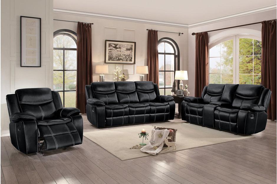 Bastrop 3 Piece Living Room Set 8230Blk-3Set | Homelegance
