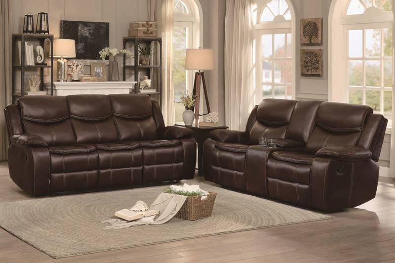 Bastrop 2 Piece Sofa Set 8230Brw-2-Set | Homelegance