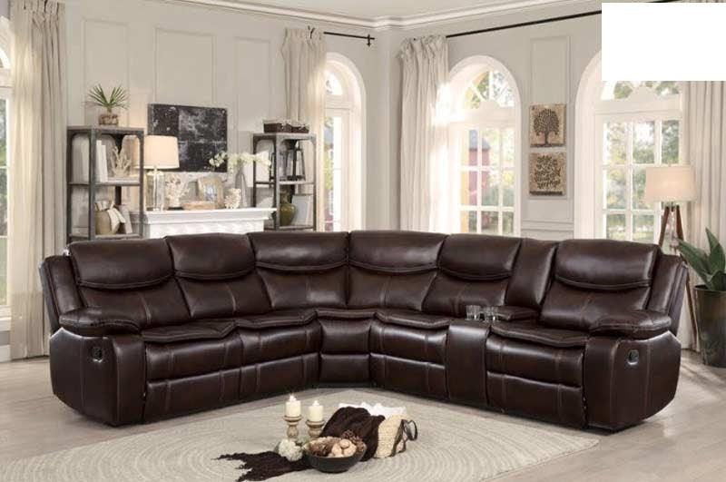 Bastrop 3 Piece Sectional 8230Brw-Sc | Homelegance