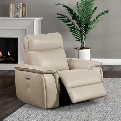 Moroni Power Reclining Chair With Power Headrest In Taupe 8259Rftp-1Pwh | Homelegance