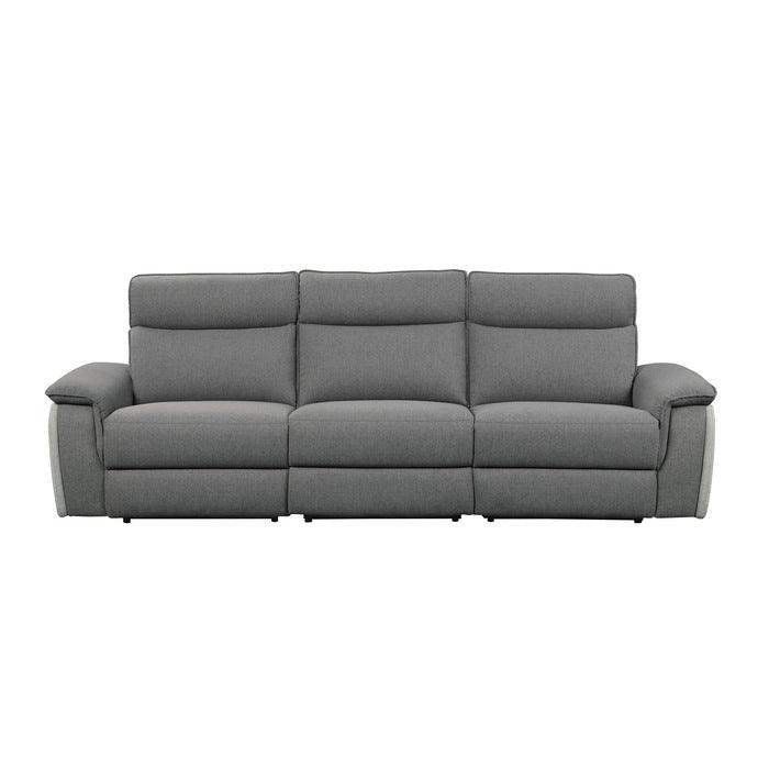 Maroni Power Double Reclining Sofa With Power Headrests In Gray 8259Dg-3Pwh* | Homelegance