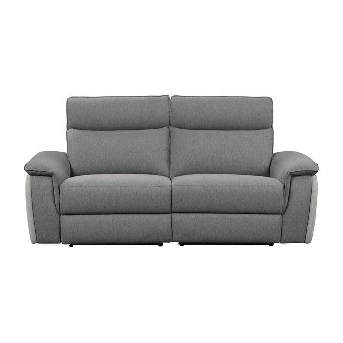 Maroni Power Double Reclining Love Seat With Power Headrests In Gray 8259Dg-2Pwh* | Homelegance
