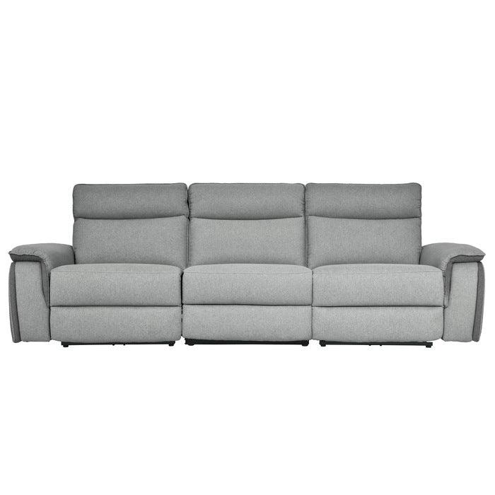 Maroni Power Double Reclining Sofa With Power Headrests In Gray 8259-3Pwh* | Homelegance