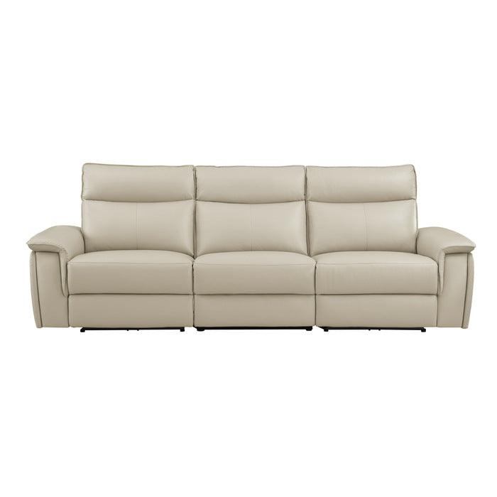 Moroni Power Double Reclining Sofa With Power Headrests In Taupe 8259Rftp-3Pwh* | Homelegance