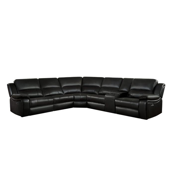 Falun Dark Brown 6 Piece Power Sectional 8260Db-6Pw | Homelegance