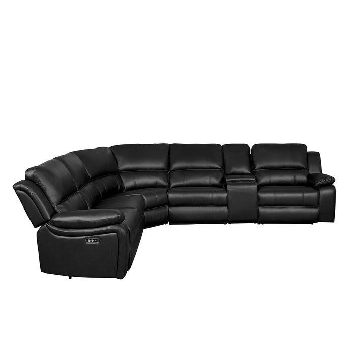 Falun Dark Brown 6 Piece Power Sectional 8260Db-6Pw | Homelegance