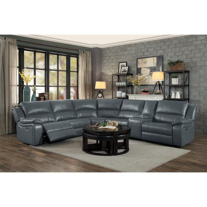 Falun Gray 6 Piece Power Sectional 8260Gy-Pw | Homelegance