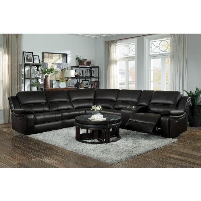 Falun Dark Brown 6 Piece Power Sectional 8260Db-6Pw | Homelegance