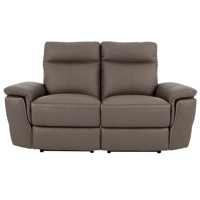 Olympia Power Double Reclining Love Seat With Center Console In Raisin 8308-2Cnpw* | Homelegance