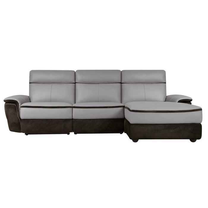 Laertes 3-Piece Modular Power Reclining Sectional With Right Chaise In Taupe Gray 8318*3Lr5R | Homelegance