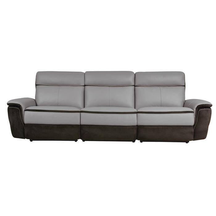 Laertes Power Double Reclining Sofa In Taupe Gray 8318-3Pw* | Homelegance
