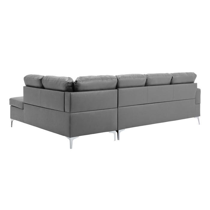 Barrington 2 Piece Sectional In Grey 8378Gry | Homelegance