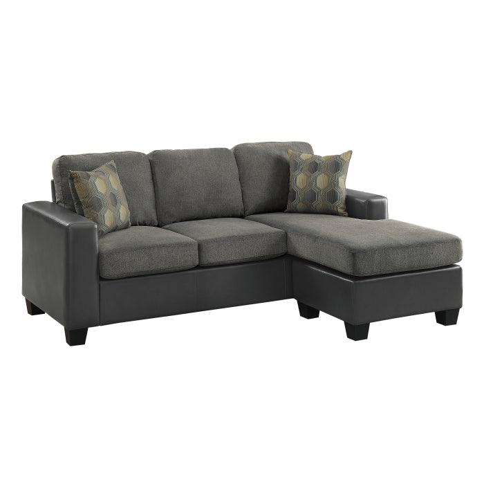 Slater Reversible Sofa Chaise In Gray 8401Gy-3Sc | Homelegance