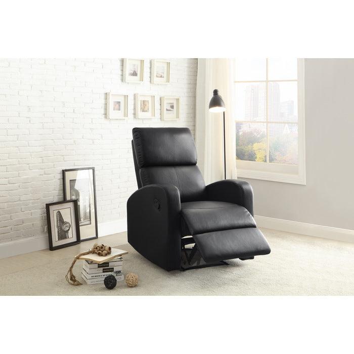 Mendon Reclining Chair In Black 8404Bk-1 | Homelegance