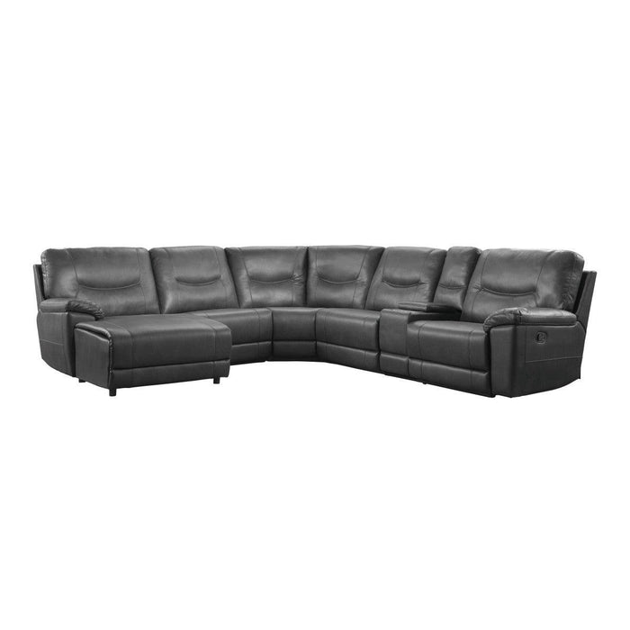 Columbus 6-Piece Modular Reclining Sectional With Left Chaise 8490Gry-6Lcrr | Homelegance