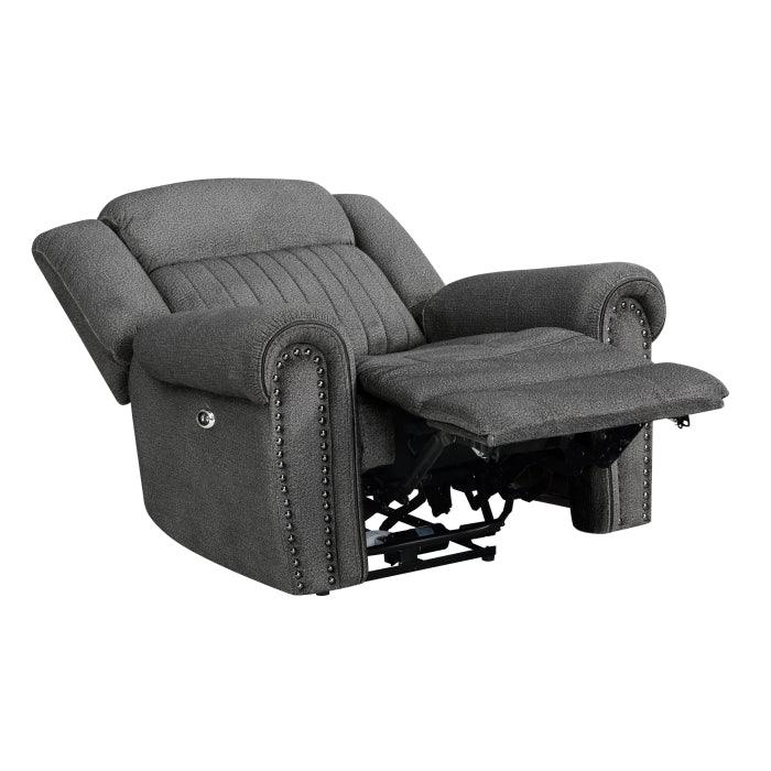 Brennen Power Reclining Chair In Charcoal 9204Cc-1Pw | Homelegance