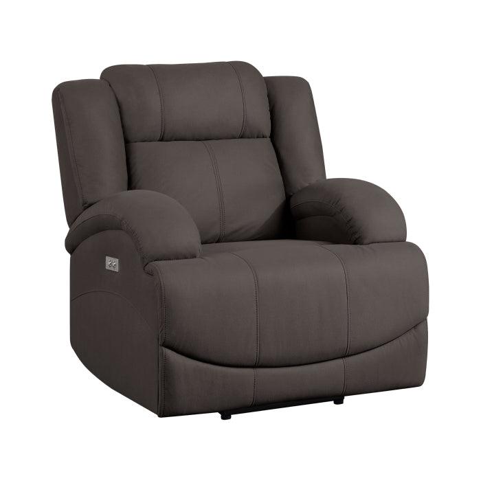 Camryn Power Reclining Chair In Chocolate 9207Chc-1Pw | Homelegance