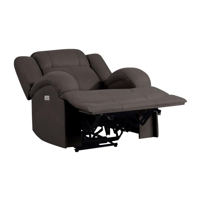 Camryn Power Reclining Chair In Chocolate 9207Chc-1Pw | Homelegance