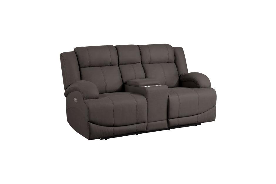 Camryn 2 Piece Power Double Reclining Sofa Set In Chocolate 9207Chc*2Pw | Homelegance