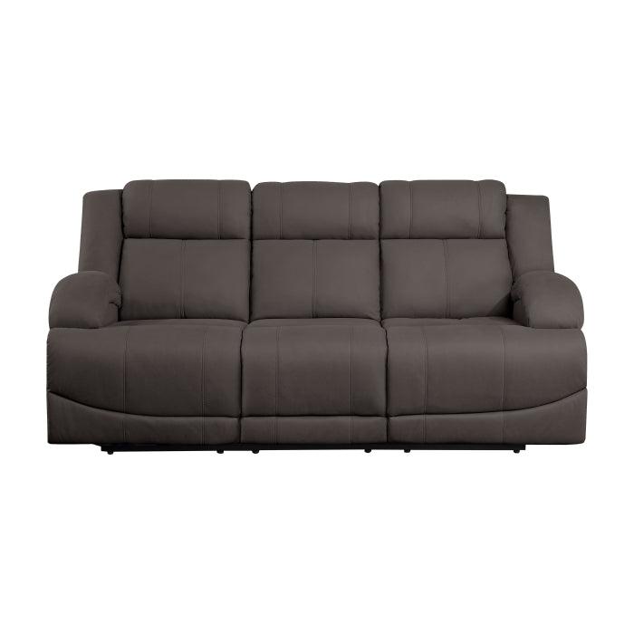 Camryn Power Double Reclining Sofa In Chocolate 9207Chc-3Pw | Homelegance