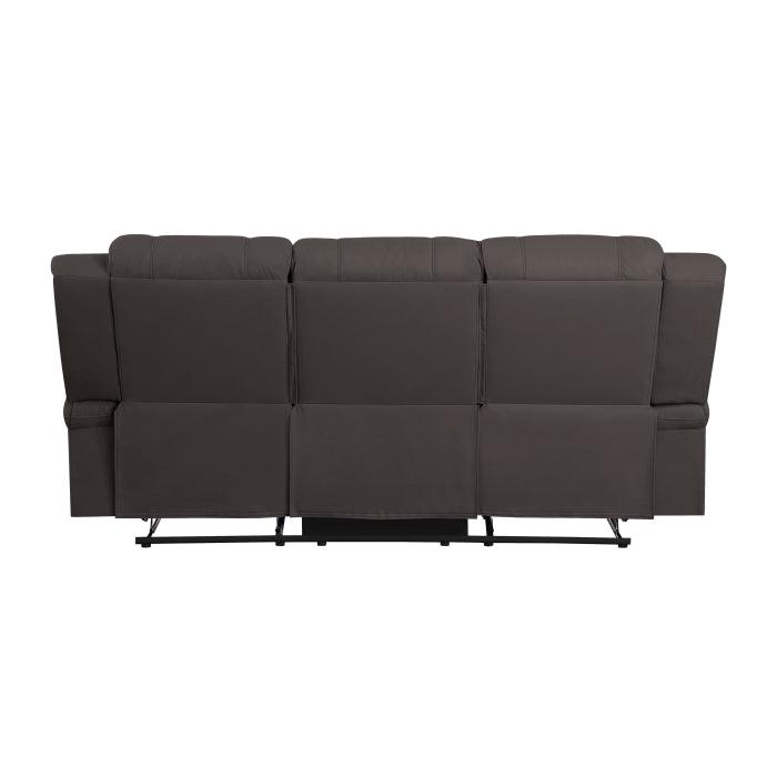 Camryn Double Reclining Sofa In Chocolate 9207Chc-3 | Homelegance