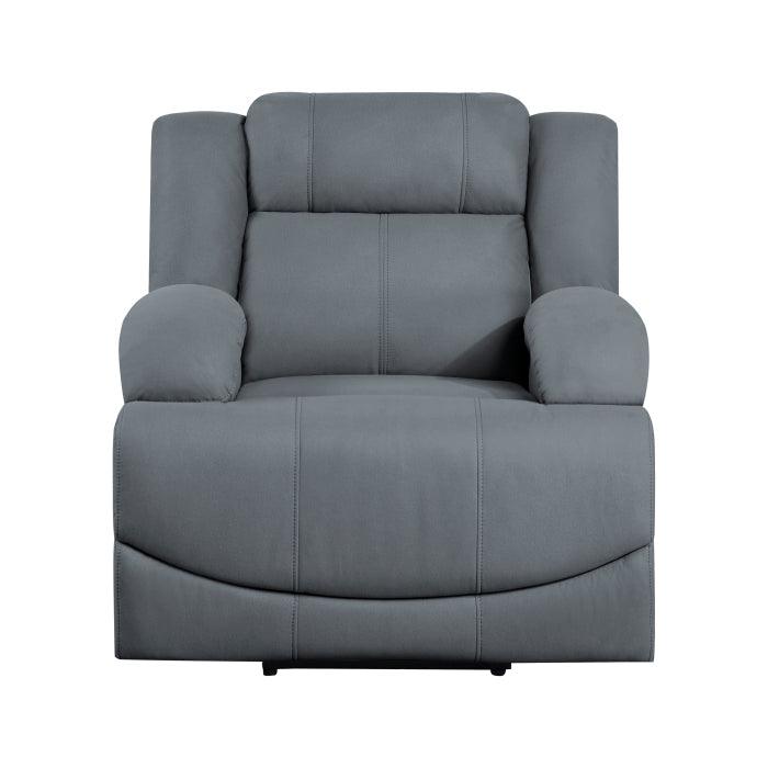 Camryn Power Reclining Chair In Graphite Blue 9207Gpb-1Pw | Homelegance