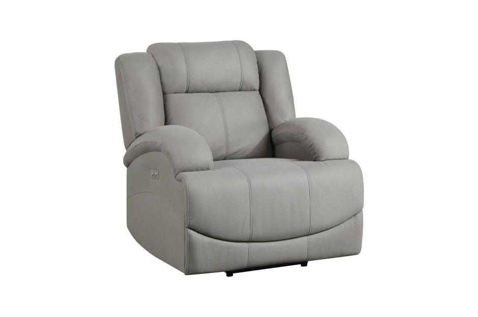 Camryn Power Reclining Chair In Gray 9207Gry-1Pw | Homelegance