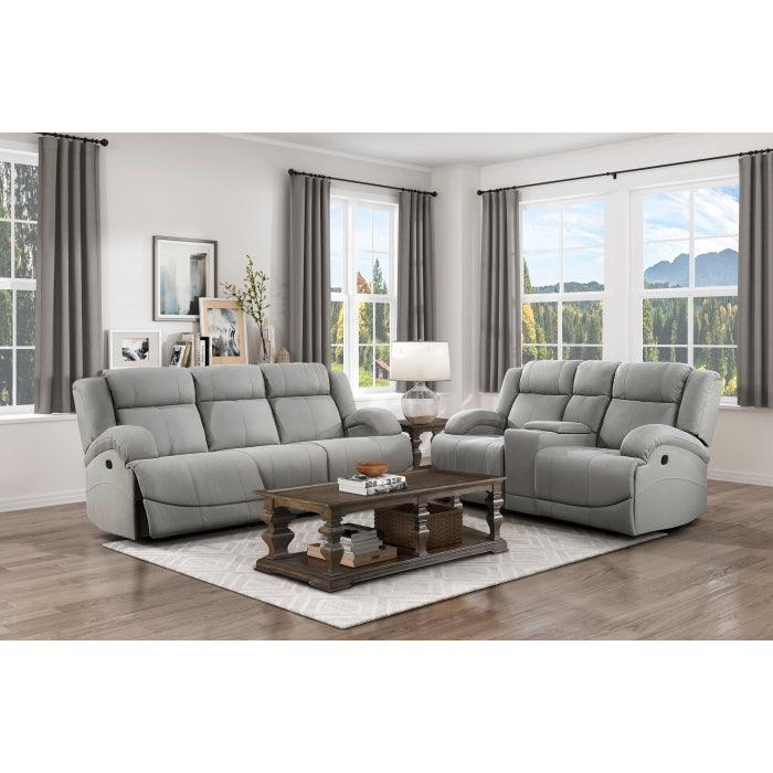 Camryn Double Reclining Sofa In Gray 9207Gry-3 | Homelegance