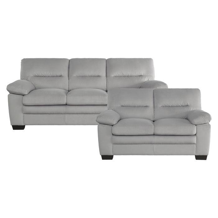 Keighly 2 Piece Living Room Set In Gray 9328Gy*2 | Homelegance