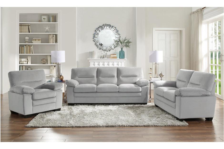 Keighly 3 Piece Living Room Set In Gray 9328Gy-3-2-1 | Homelegance